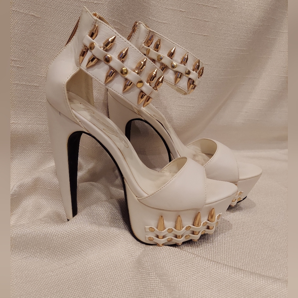 COPY - Women's Privileged platform Heels With Gold Spikes